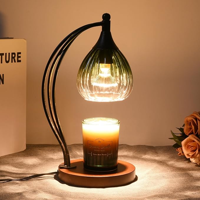 Candle Warmer Lamp with Timer and Dimmer - Electric Melter for Scented Jar Candles - Housewarming, New Home Decor, Valentine's Day Gifts for Her
