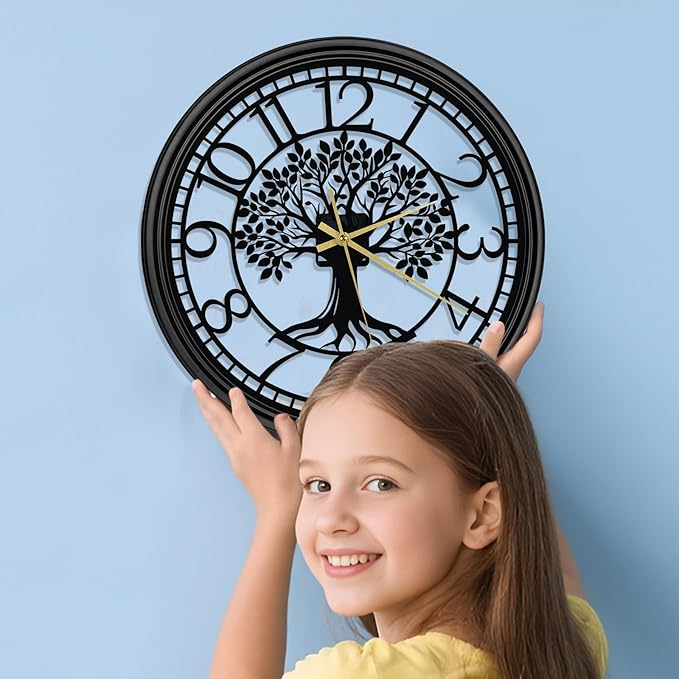 Big Wall Clock - Wall Clocks for Living Room Decor, Quiet and No Ticking Suitable for Wall Decor, Living Room Decoration, Kitchen Decoration