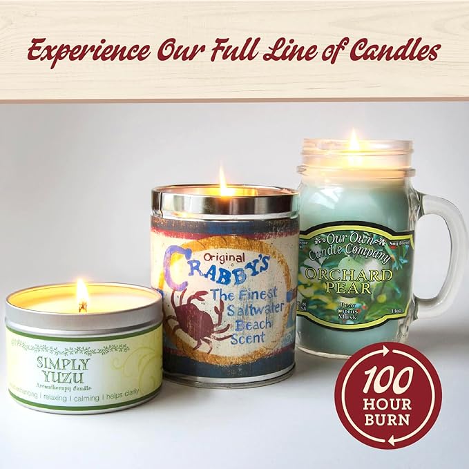 Our Own Candle Company Lovespell Scented 13 Ounce Mason Jar Candle