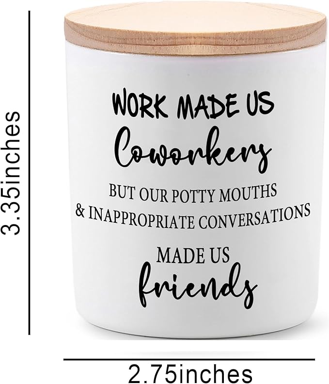 BFJLIFE Coworker Gifts for Women Funny Cool Co Worker Gifts for Christmas Birthday Unique Lavender Scented Soy Candles