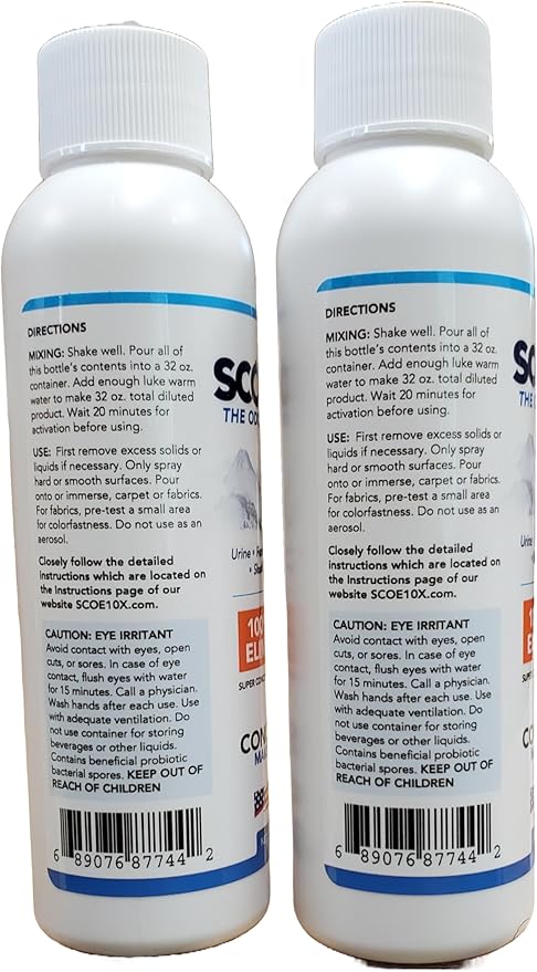 Odor Eliminator Concentrate- 2 Spray Bottle Refills- Urine Odor Eliminator