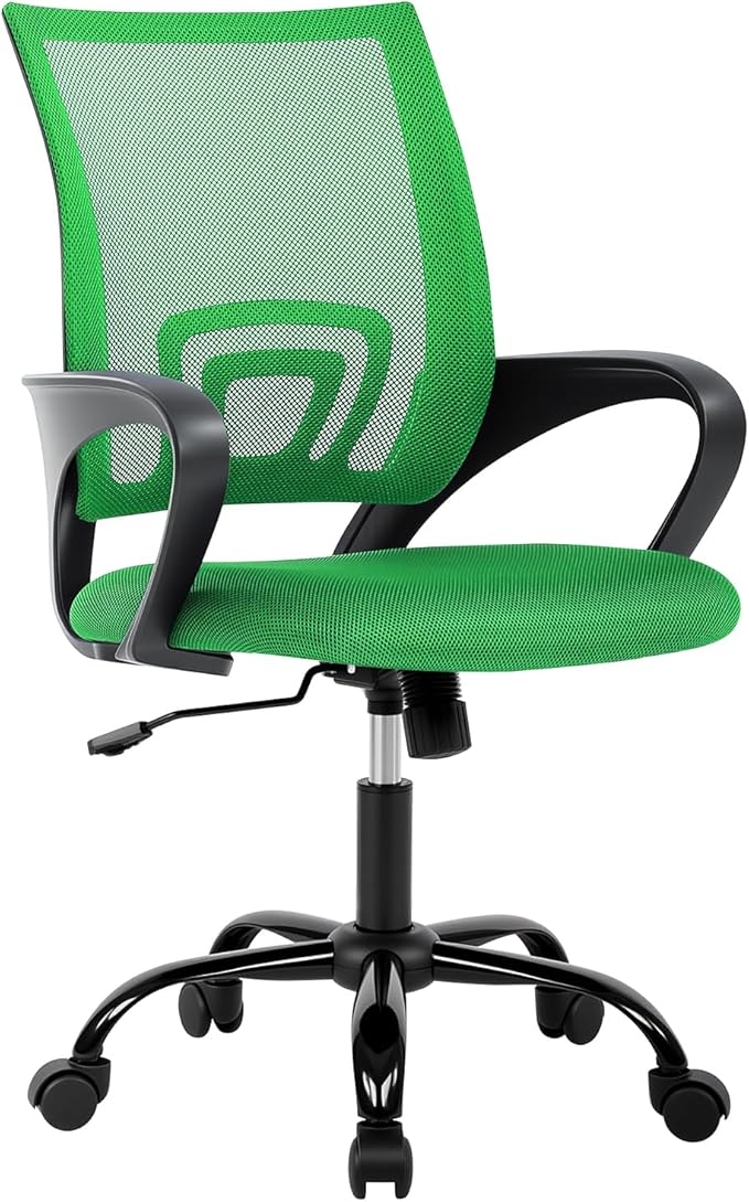 Ergonomic Office Chair Cheap Desk Chair Mesh Executive Computer Chair Lumbar Support for Women&Men, Green