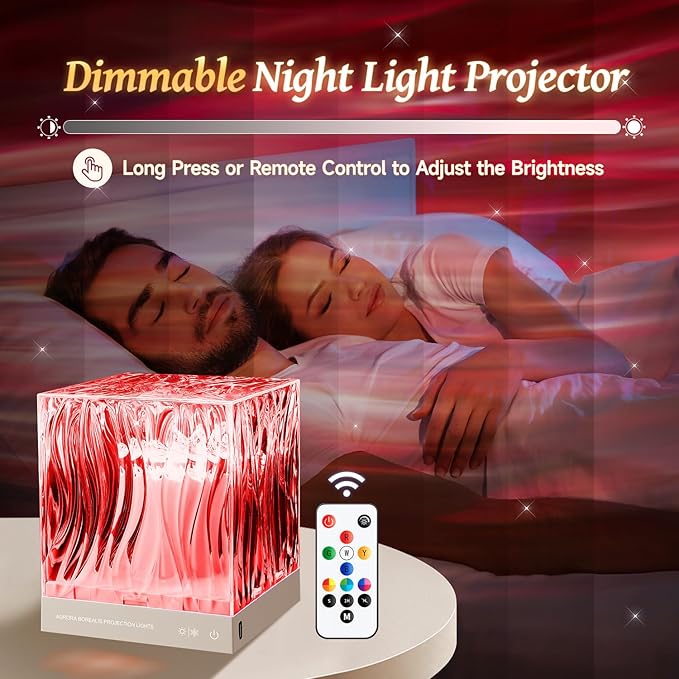 Christmas Projector Christmas Gifts for Teens,White Noise Sound Machine+18 Colors+Bluetooth Music+Remote Control Northern Lights Projector Aurora Light Projector for Bedroom,Christmas Stuff Room Decor
