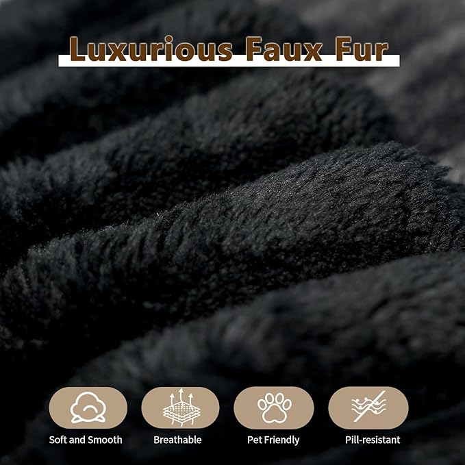 107.5" Cloud Modular Sectional Sofa with 1 Ottoman,Modern Minimalist Upholstered Couches, Comfort U Shaped Sofa for Living Room,Deep Seat Corner Couch，No Assembly Required (Black,Right Facing Chaise)