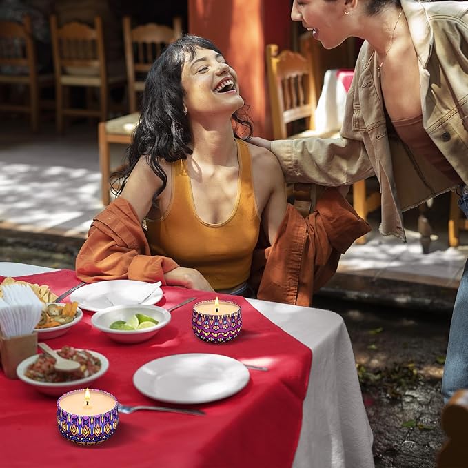 Scented Candles Gift Set, 48 Pack Candles for Home Scented, 1200 Hour Long Lasting Soy Candle, Birthday Gifts for Women, Aromatherapy Candle for Stress Relief, Relaxation, Bath, Yoga