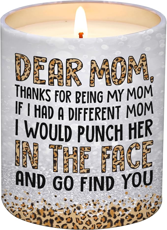 Gifts for Mom from Daughter Son - Christmas Gifts for Mom, Wife, Women - Moms Birthday Gift Ideas, Cool Birthday Gift for Moms - Funny Christmas Candle, mom Soy Wax Candle