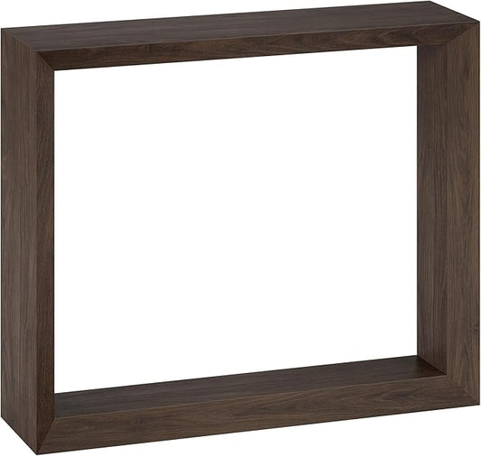 Henn&Hart 36'' Wooden Rectangular Console Table Entryway Table, Sofa Table for Entryway, Living Room, Couch, Hallway, or Office, Alder Brown