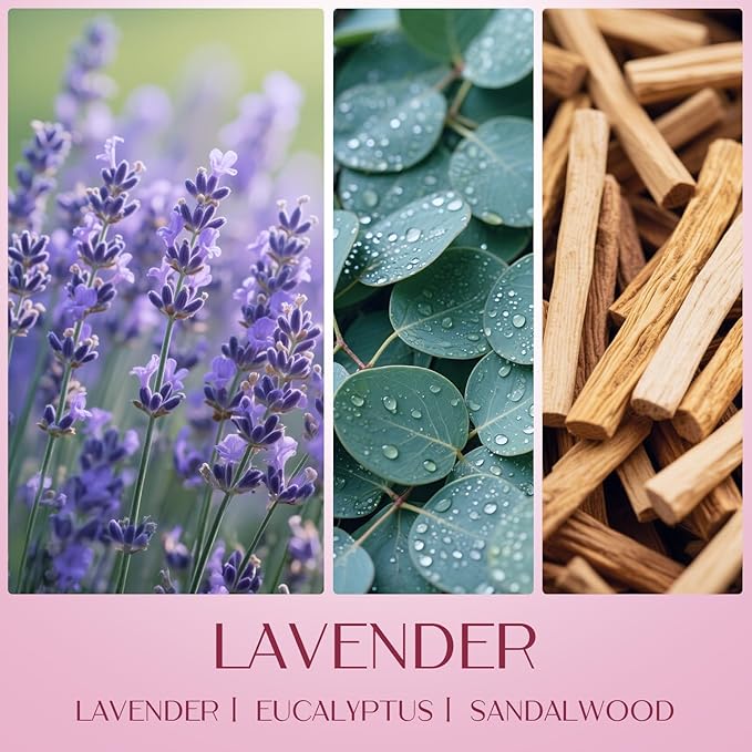 Scented Candles for Women, Soy Candles for Home Scented, Candle Gift Set with Lavender & Vanilla Scents, 2 Pack Aromatherapy Candle for Relaxing, Stress Relief & Home Decor