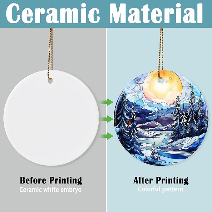 Christmas Ornament, Sunrise Ornament, Christmas Decorations for Tree, Heirloom Keepsake, Gift Idea