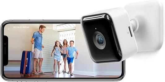 GNCC Indoor Security Camera Dog Camera 1080P Motion Detection, Cameras for Home Security with 2-Way Audio Siren, Night Vision, Cloud & SD Card Storage, Works w/Alexa & Google Home, 2.4G WiFi(only), C2