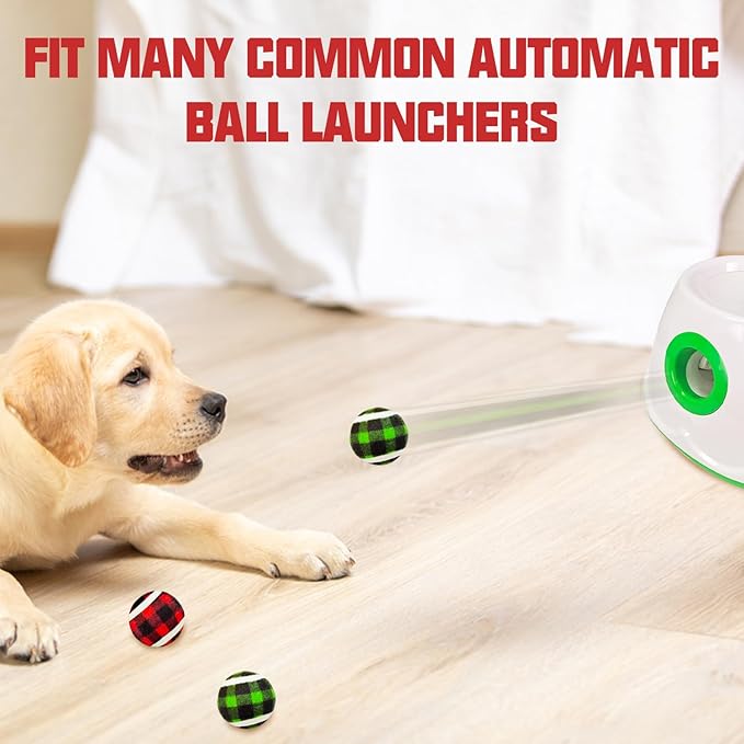 X-Small Dog Tennis Balls Dog Toys Ball 1.5" Pack of 12, Fit Ball Launchers,Christmas Dog Toys