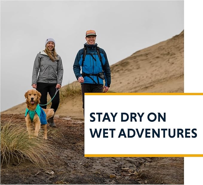 Ruffwear, Sun Shower Dog Raincoat, All-Weather Jacket, Waterproof, Windproof & Lightweight, Earth Brown, Medium
