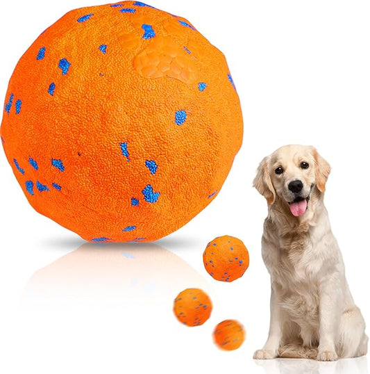Interactive Dog Toys Ball, Automatic Moving, Bouncing Chew Toys, E-TPU Material, Suitable for Large and Medium-Sized Dogs, Used for Boredom Relief and Daily Training, USB Rechargeable (Orange-1)