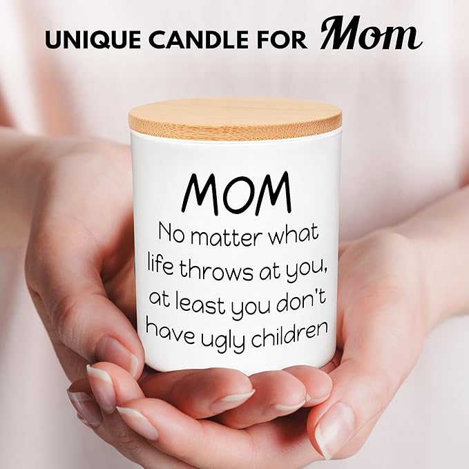 Gifts for Mom from Daughter Son - Mothers Day Gifts for Mom, Wife, Women - Moms Birthday Gift Ideas, Cool Birthday Gift for Moms - Funny Mothers Day Candle, mom Candle Funny 10oz