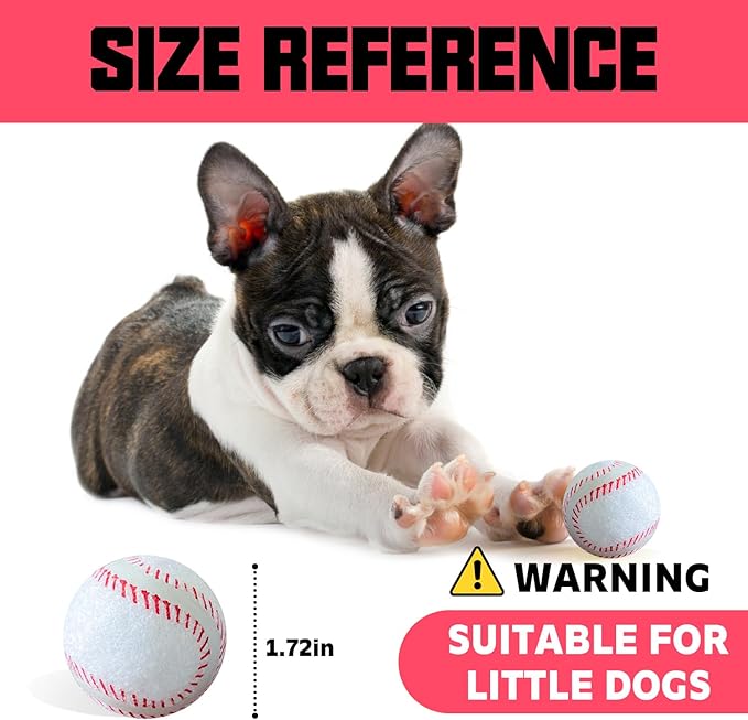 X-Small Dog Tennis Balls Dog Toys Ball 1.72" Pack of 6, Fit Ball Launchers