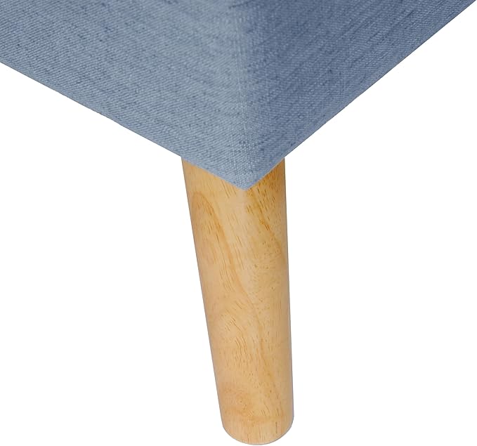 HomePop Modern Storage Bench, Blue Large