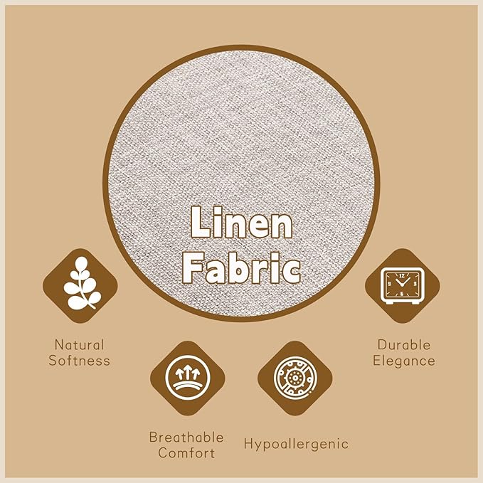 47.25'' Ottoman with Storage, End of Bed Storage Bench, Entryway Bench - Linen Upholstered Multi-Functional Footrest for Bedroom, Living Room, Dorm & Window Bench (Linen Grey Brown)