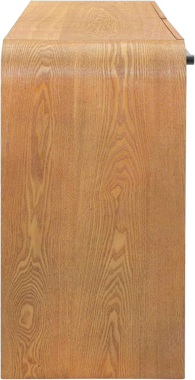 Christopher Knight Home Rulor Modern Console Table with Drawers, Wooden Narrow Console Table with Storage, Minimalist Narrow Entryway Table for Hallway, Behind The Couch, Living Room, Natural