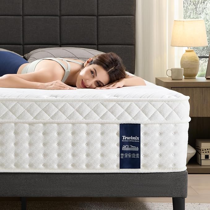 Luxurious Hybrid Mattress, with Built-in Gel Memory Foam, Independent Spring Design, and No Odor (Full, Medium Plush, 14, 14, Inches)