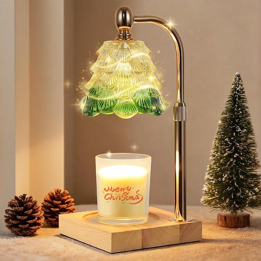 Candle Warmer Lamp with Timer Dimmer Adjustable Height, Candle Warmer with 2 Bulbs for Jar Candles, Home Decor, Birthday Gifts for Women