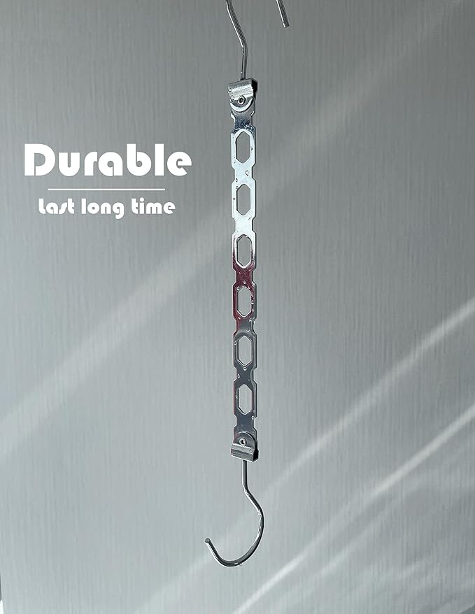 Hangers Space Saving, Metal Hanger Organizer, Closet Space Savers, Collapsible Magic Hangers for Heavy Clothes, Closet Organizers and Storage, College Dorm Room Essentials (Upgrade Chrome Metal)