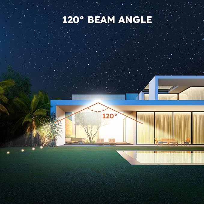 2-Pack 30W LED Flood Lights Outdoor – 5400 Lumens Super Bright Security Lighting, IP66 Waterproof, 5000K Daylight – Energy-Efficient Outdoor Lights for Garage, Garden, Lawn, Backyard