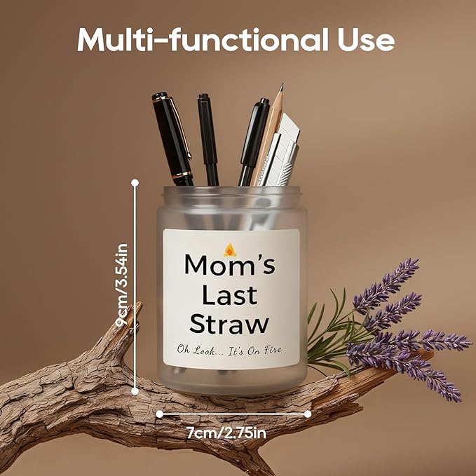 Gifts for Mom, Birthday Gifts for Women, Unique Christmas Thanksgiving Gift for Mom from Daughter Son, Funny Candles with Replaceable Stickers Gift Ideas for Moms, Womens, Wife, Her