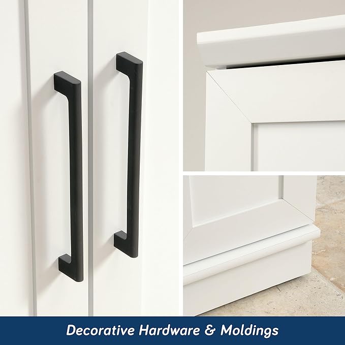 Sauder HomePlus Storage Cabinet/ Pantry cabinets, Soft White finish