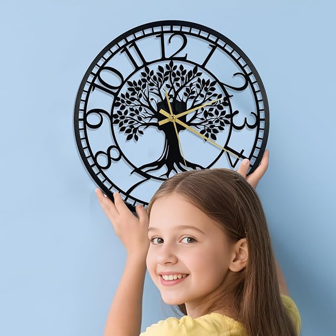 Big Wall Clock - Wall Clocks for Living Room Decor, Quiet and No Ticking Suitable for Wall Decor, Living Room Decoration, Kitchen Decoration