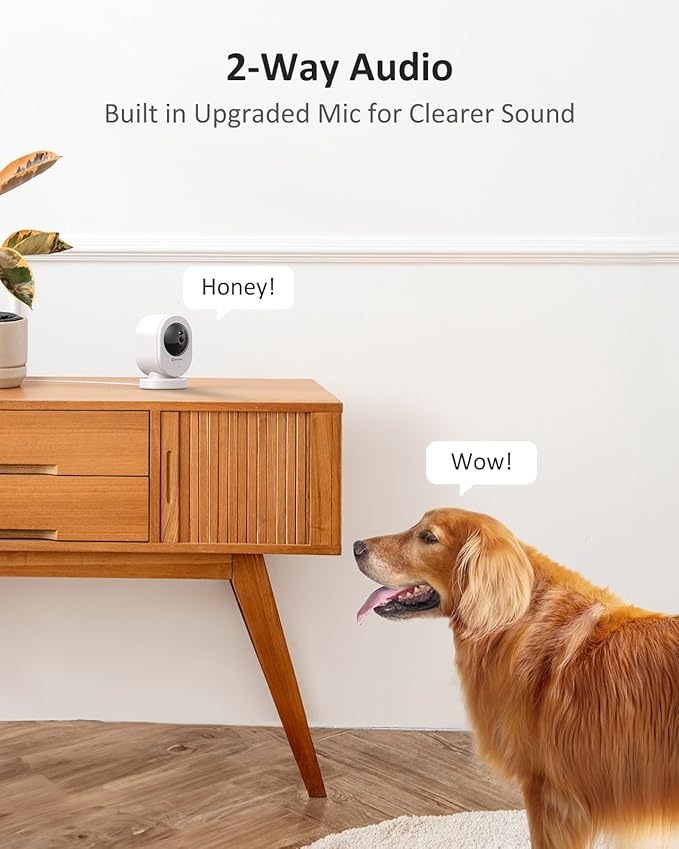 ANNKE 3.5K Pan-Tilt 360 Indoor Security Camera 2.4& 5GHz WiFi Cam, 6MP Pet/Dog/Baby Camera with Phone app,Two-Way Audio, Smart Human Detection, Works with Alexa,Night Vision,No Monthly Fee