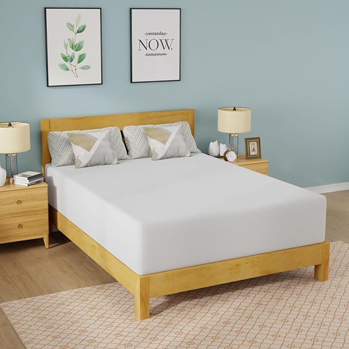 FDW 14 inch Gel Memory Foam Mattress Medium Firm Mattresses for Cool Sleep Relieving No Fiberglass CertiPUR-US Certified Mattress in a Box,Queen