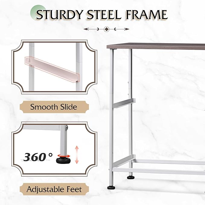 WLIVE Nightstand, 2 Drawer Dresser for Bedroom, Small Dresser with 2 Drawers, Bedside Furniture, Night Stand, End Table with Fabric Bins for Bedroom, Closet, College Dorm, Greige Oak