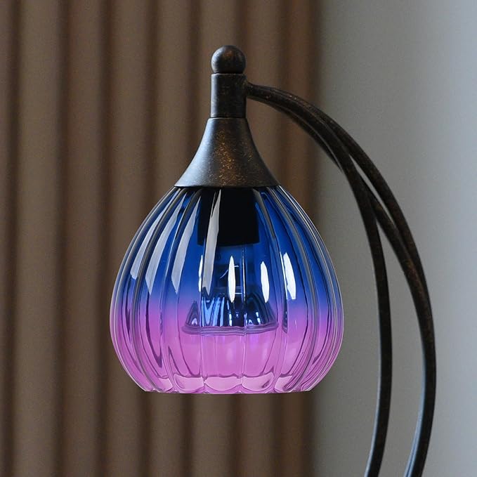 Candle Warmer Lamp with Timer Dimmer - Electric Candle Warmer Light Wax Warmer for Jar Candles - Candle Lamp Warmer Unique Gifts for Women Mom House Warming Gifts New Home Decor Blue Purple Gradient