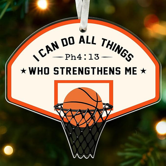Basketball Ornament - Perfect for Christmas Tree and 2025 Collector's Edition, Unique Basketball Coach Tribute, Ideal Basketball Themed Christmas Ornaments for Sport Lovers