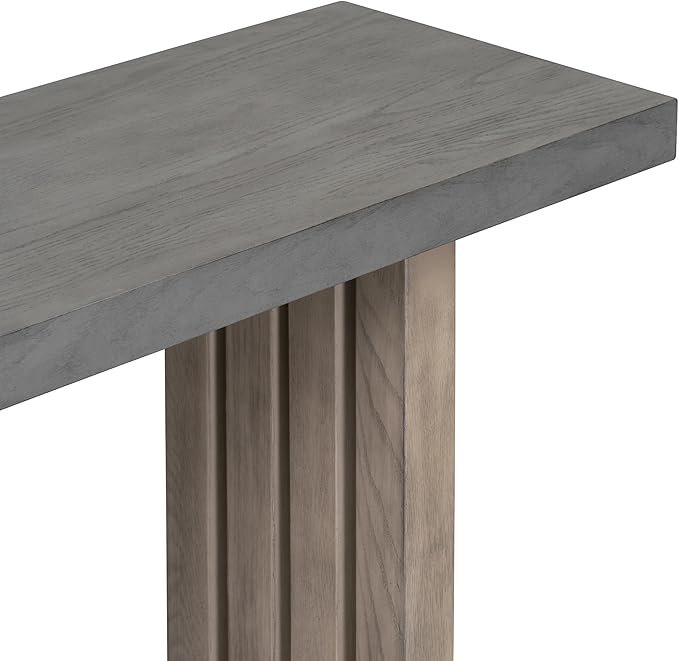 Contemporary Minimalist Wood Console Table 59-Inch Modern Entry Sofa Table Accent Table for Entryway Living Room Home Office, Gray