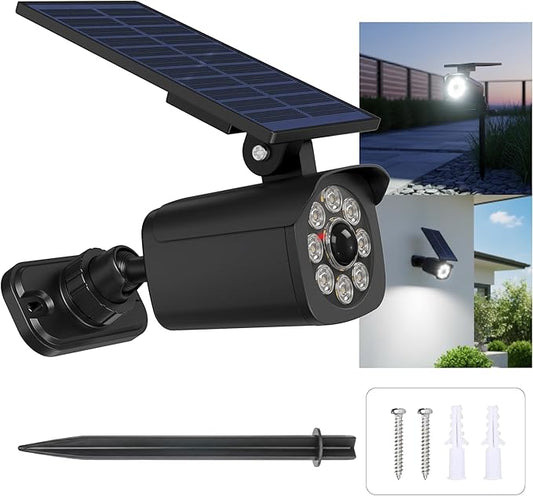 Chaiskeo Solar Motion Lights Outdoor, Solar Spot Lights with Motion Sensor, IP67 Waterproof Solar Powered Security Lights, LED Spotlight for Garden, Yard, Pathway, Fence, Driveway(1 Pack)