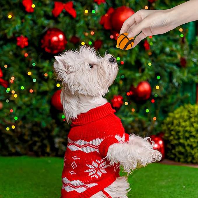 X-Small Dog Tennis Balls Dog Toys Ball 1.5" Pack of 12, Fit Ball Launchers