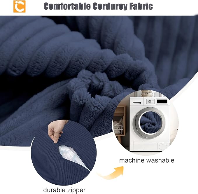 COMAX Folding Sofa Bed, Fold Out Chair Bed, Foldable Sofa, Convertible Sleeper for Adults, Futon Chair Single Small Floor Couch for Spaces, Bedroom Living Room Guest Room, Navy Blue