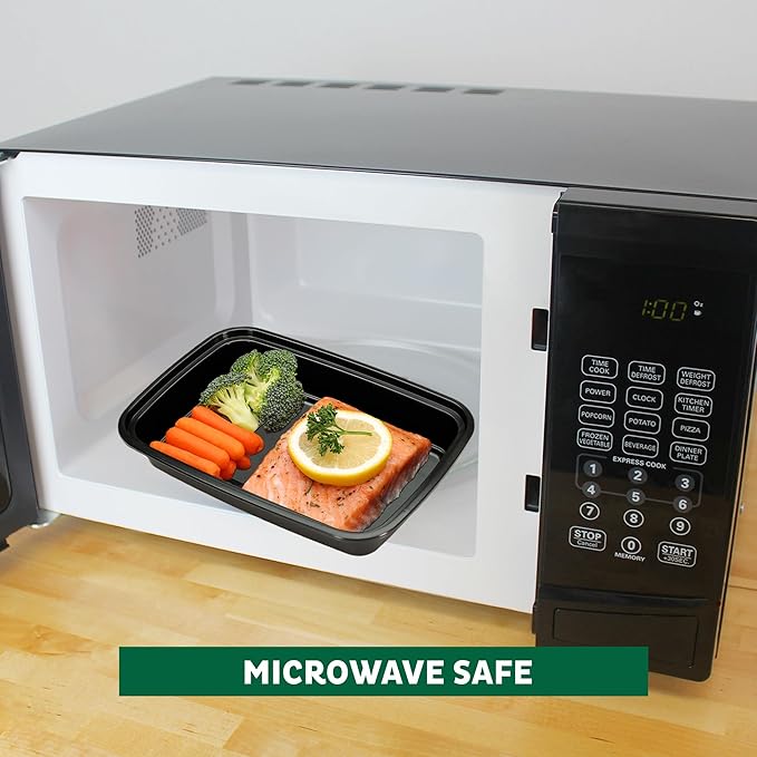 Freshware Meal Prep Containers [150 Pack] 1 Compartment with Lids, Food Storage Containers, Bento Box, BPA Free, Stackable, Microwave/Dishwasher/Freezer Safe (24 oz)