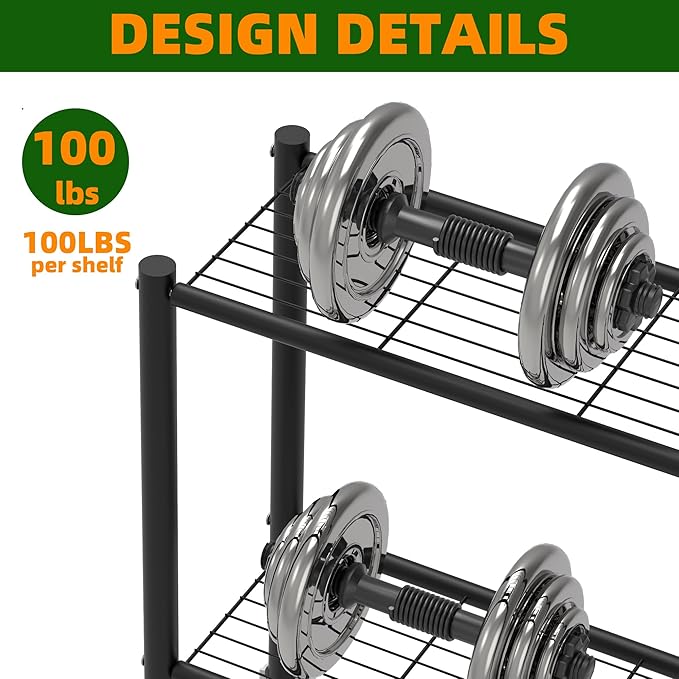 5-Tier Narrow Storage Shelves, 500LBS Total Capacity Metal Wire Rack with Leveling Feet, Rust-Resistant Organizer for Small Space, Kitchen, Bathroom, Garage, Pantry, Laundry Room, Black