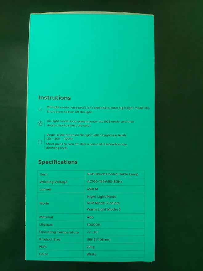 Touch Bedside Table Lamp, [Sleek Design & RGB Mode] 3 Way Dimmable Small Lamp for Bedroom, LED Lamp with Warm White Lights, Multi-Color Smart Nightstand Lamp for for Living Room Home Gifts