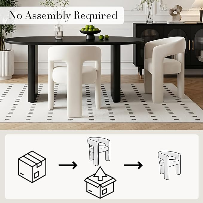 Modern Chenille Barrel Dining Chair Upholstered Fabric Dining Room Chair with Arm Comfy Accent Side Chair for Kitchen/Living Room/Reception, Beige, 1 PC