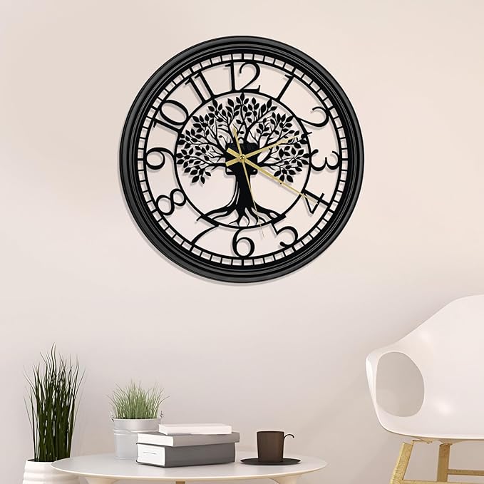 Big Wall Clock - Wall Clocks for Living Room Decor, Quiet and No Ticking Suitable for Wall Decor, Living Room Decoration, Kitchen Decoration