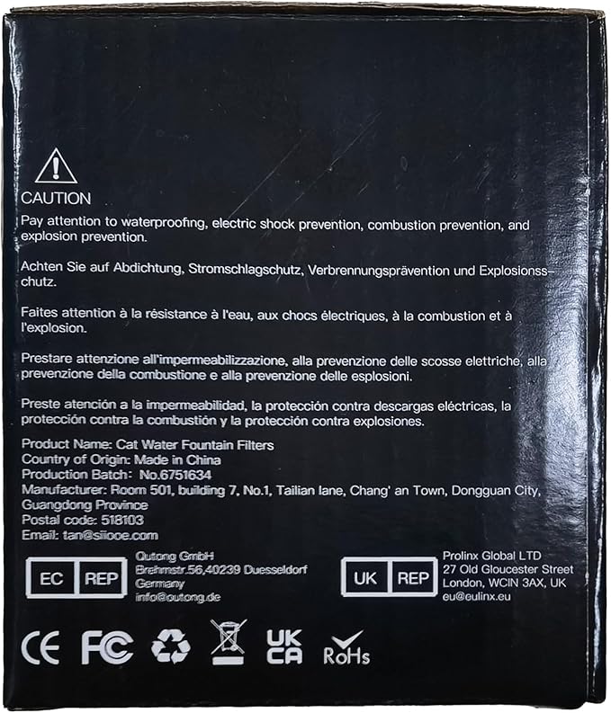 Cat Fountain Filter Replacement: 12 Cat Water fountain Filter - 6 Pieces Filters + 6 Pieces Sponges for Pet Dispenser H1 (67oz/2L)