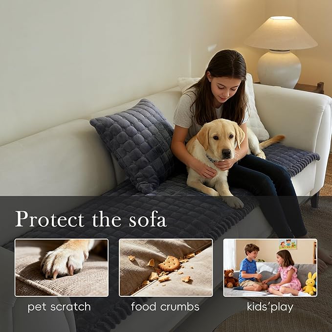 Couch Covers for 3 Cushion Couch Sofa Pet Friendly,Non-Slip Sofa Cover Washable