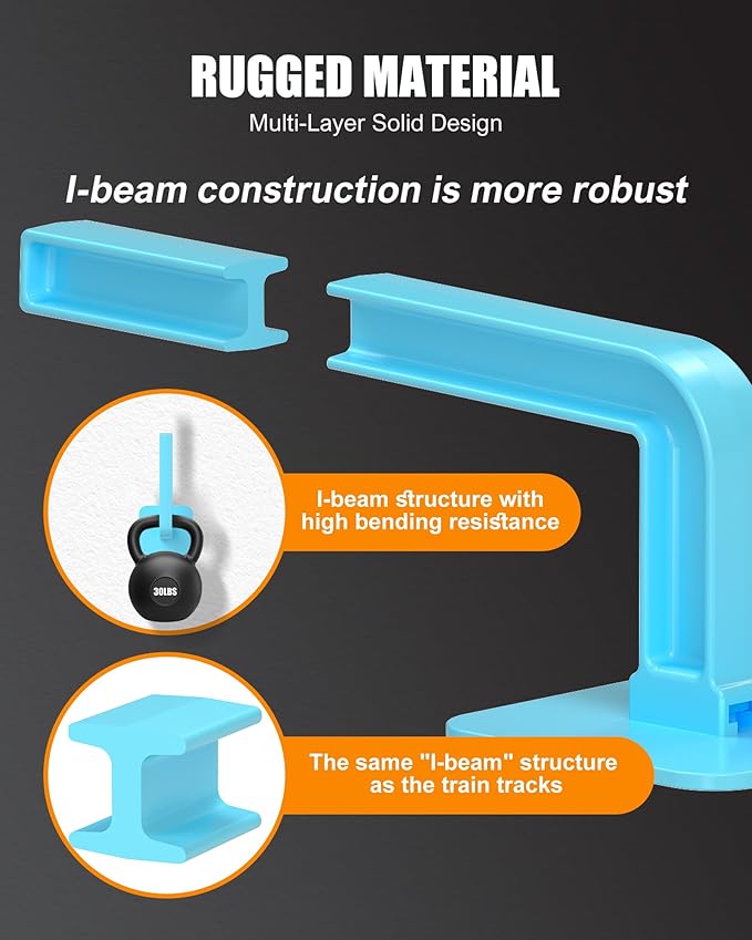 Hat Rack for Hat Storage (4-Pack), Multi-Purpose Hat Organizer, Strong Adhesive Hat Hooks for Wall Hat Organizer for Baseball Caps, Two Mounting Options Hat Hook, Blue