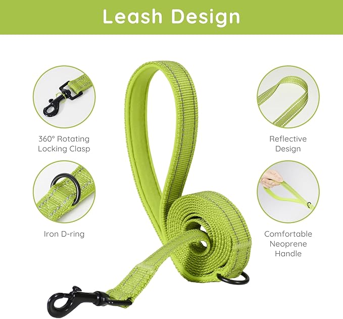 BELLA & PAL Step in Vest Harness for Small and Medium Dogs, No Pull Small Dog Harness with Leash Set, Comfortable Air Mesh Dog Vest Harness with Reflective Strip (Avocado Green, XS)