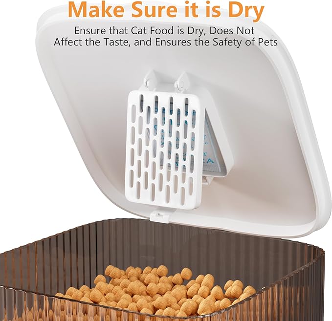 Automatic Cat Feeder with Camera, 5G WiFi Pet Feeder with APP Control & Dual Power Supply 1080P HD Video with Night Vision for Cat & Dog (Video)