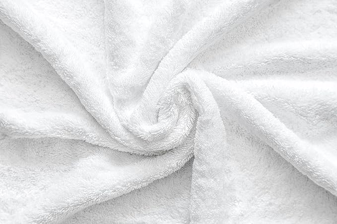American Veteran Towel, 100% Cotton Turkish Bath Towels for Bathroom 4 Pack, 27x54 Extra Large Premium Soft Drying Bathroom Towels, White