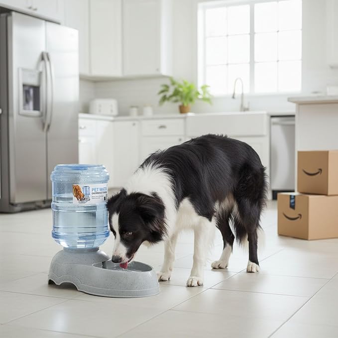 Water Dispenser for Large Dogs and Cats, 3 Gallon Large Capacity Gravity Automatic Water Feeder, Indoor Outdoor Dog Drinking Fountain, No Filter, Dog Water Bowl for Multiple Pets, BPA Free